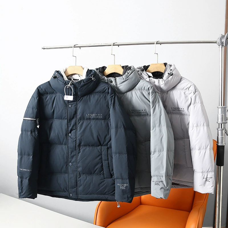 Легкий и пушистый + 85 утиный пух! Ветрозащитный и водонепроницаемый! Зимний мужской утолщенный теплый пуховик для внешней торговли