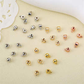 14k包金保色暗扣定位扣卡扣隔断珠固定珠收尾夹手链项链配件材料