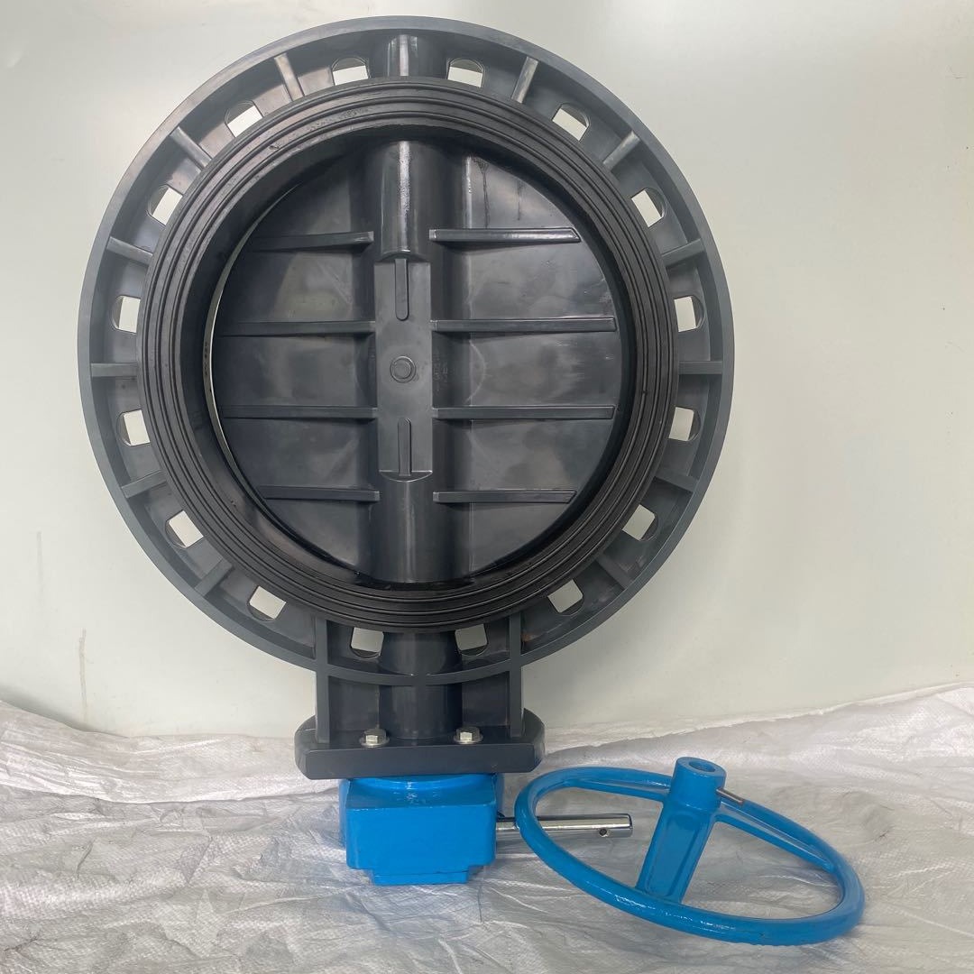 供应UPVC普通蝶阀 涡齿式 D371X-6S DN300  580元 一台