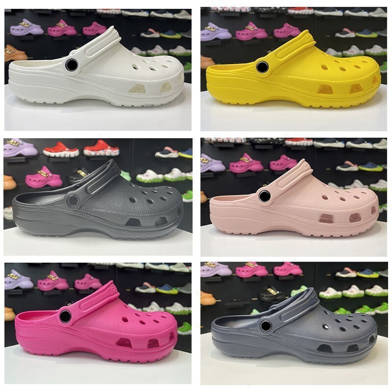 Cross Classic Star Clogs Soft-Soled Beach Sandals for Men and Women Non-Slip Breathable Casual Sandals Comfortable and Breathable