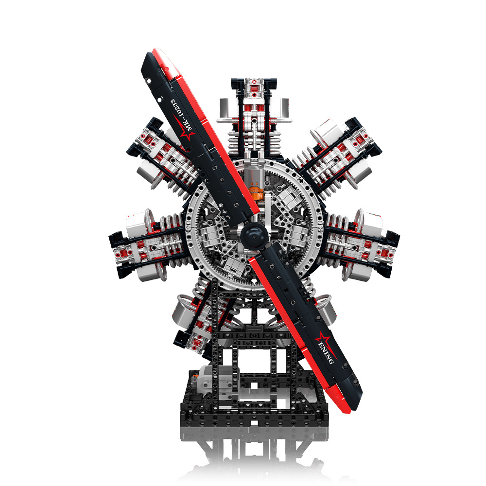 Yuxing nuevo producto 10233 motor de aviación estrella de alta dificultad bloque eléctrico regalo de niño puzzle