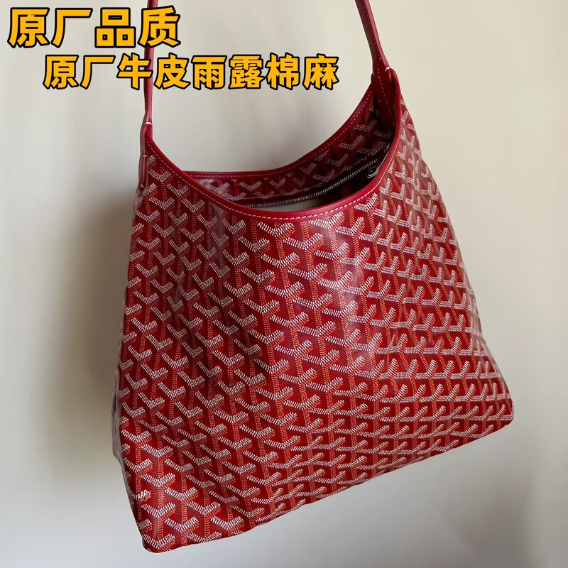 Original Picoya Goyard Dog Tooth Bag Hobo Underarm Bag Tote Large Capacity Double-Sided Shopping Bag for Women