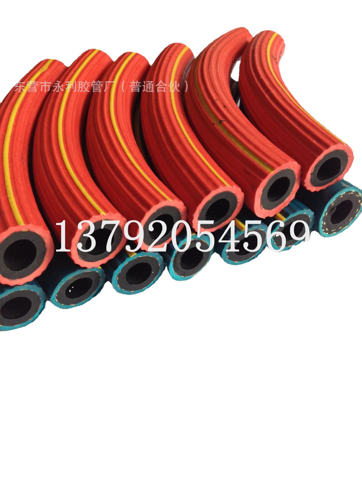 山东东营永利胶管供应6 8 10mm焊接工具配套高压氧气管 双色管