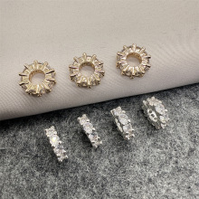 �14K��ɫ΢��ʯȦ��߅��׸����Ƭdiy�ִ�܇݆�鴮��������