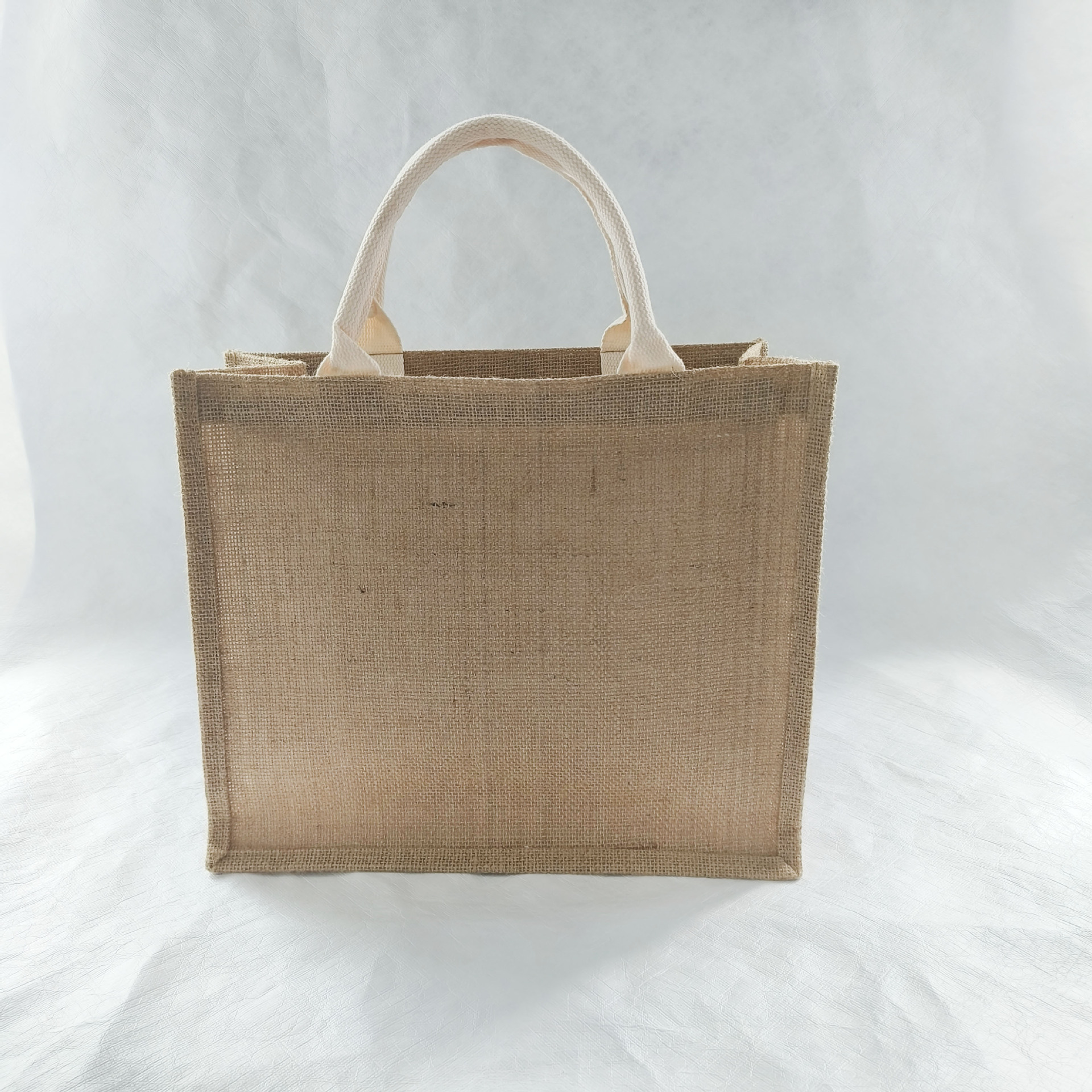 Bolsas de lino personalizadas logotipo bolsas de compras de yute bolsas de mano de gran capacidad publicidad bolsas de regalo bolsas de lona personalizadas