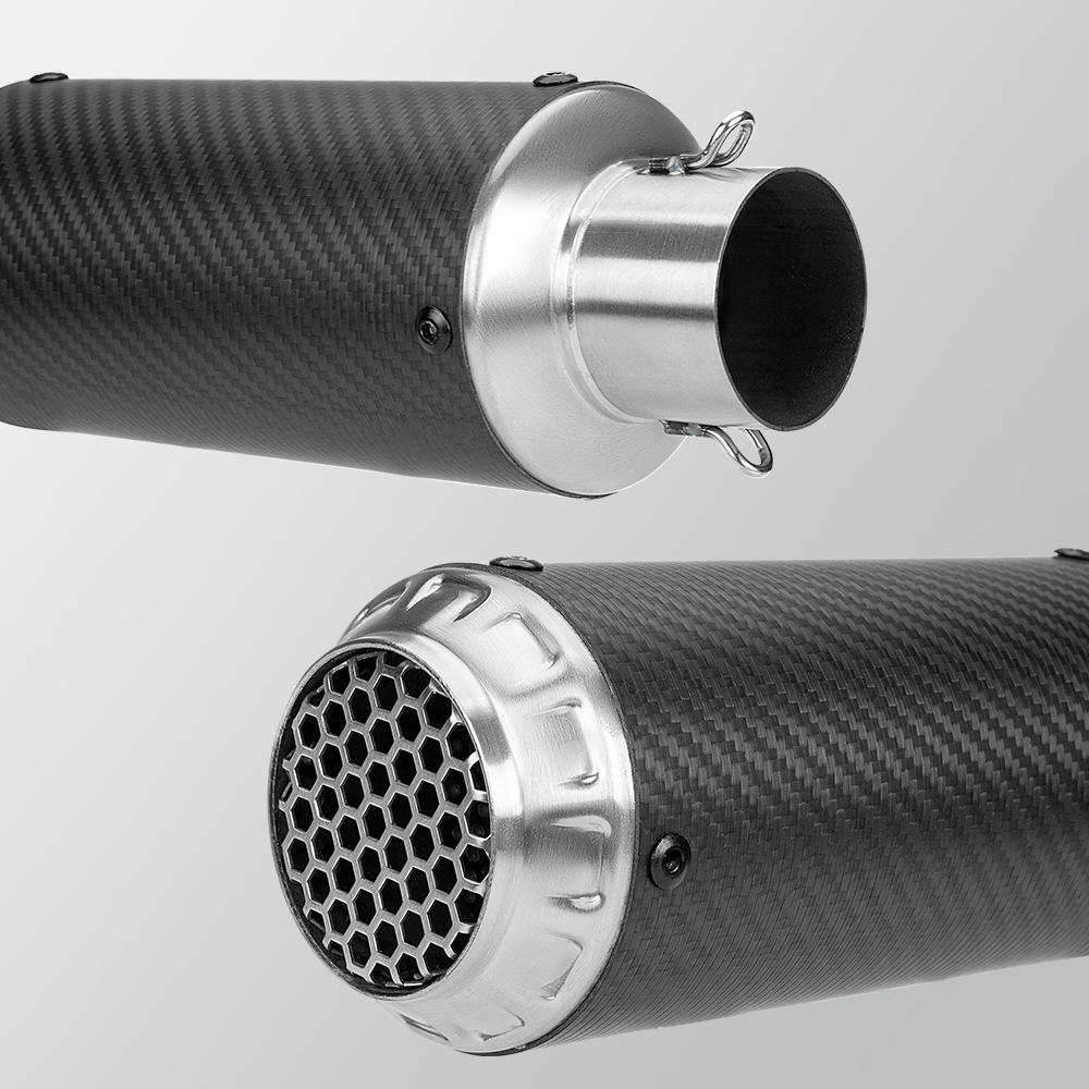 Motorcycle MT07 Z900 R3 MT09 modified exhaust pipe C28 small cylinder flower cover mesh tail section