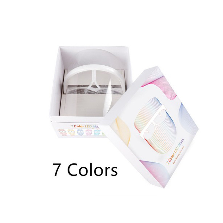 7色LED美容マスク 家庭用光子美顔器 赤色光マスク スペクトルメーター 工場卸売|undefined