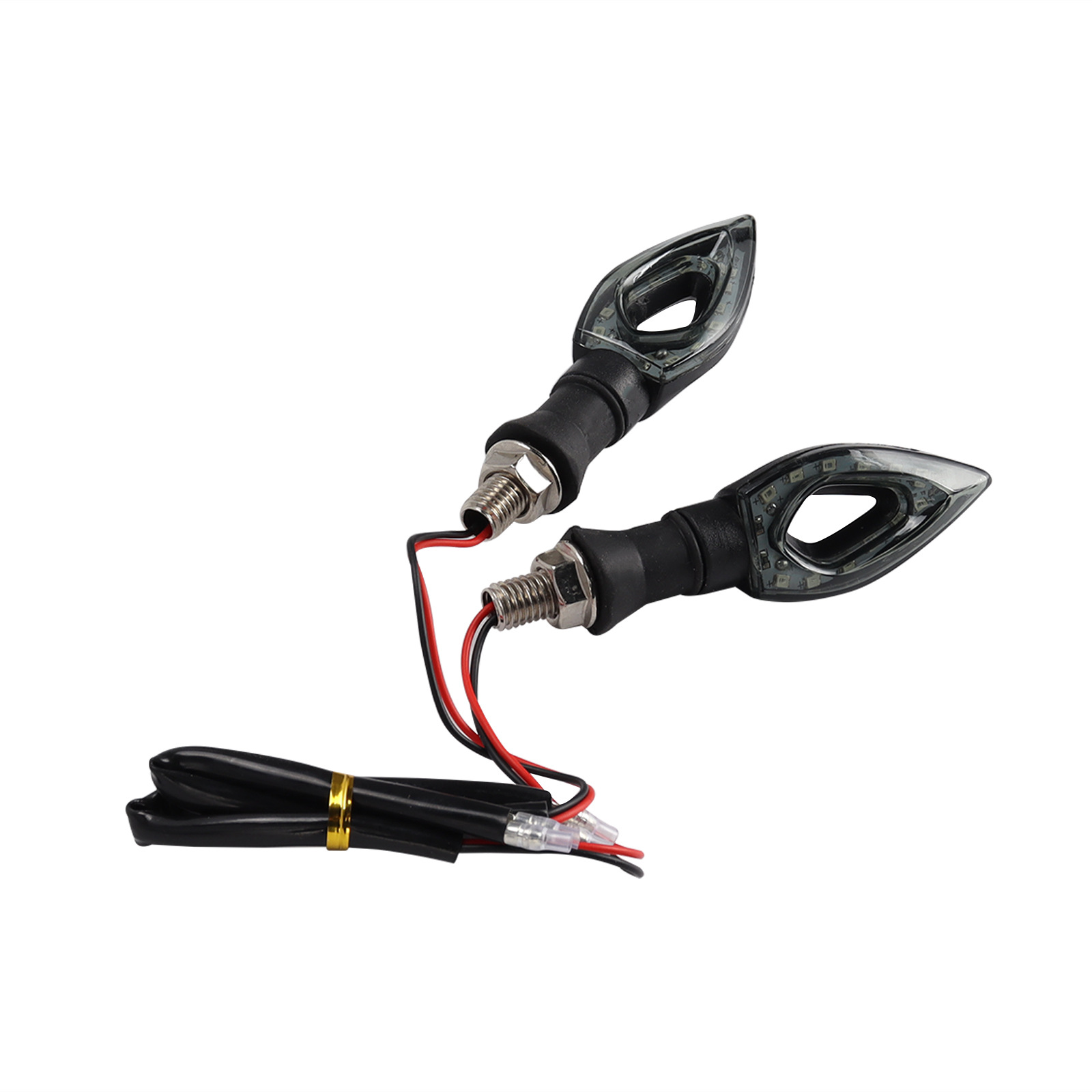 Accesorios de modificación de motocicleta hueco conjunto de luz de dirección LED iluminación de motocicleta modificación de luz de curva 12V luz de dirección