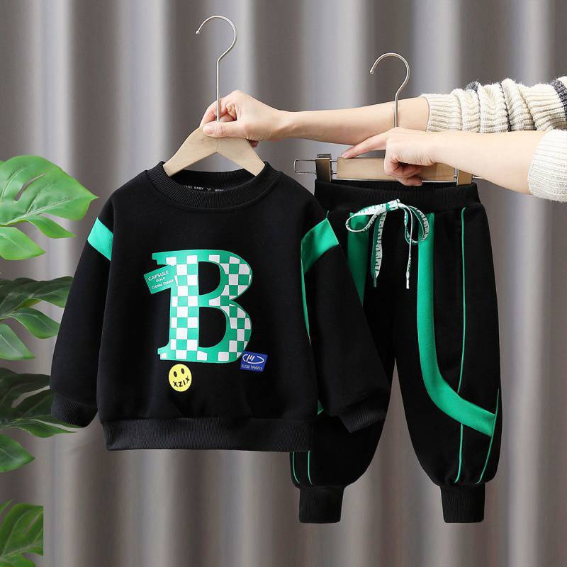 Pull pour enfants, nouvelle édition coréenne, beau pull pour garçons, ensemble deux pièces printemps et automne 2023_voghion.com