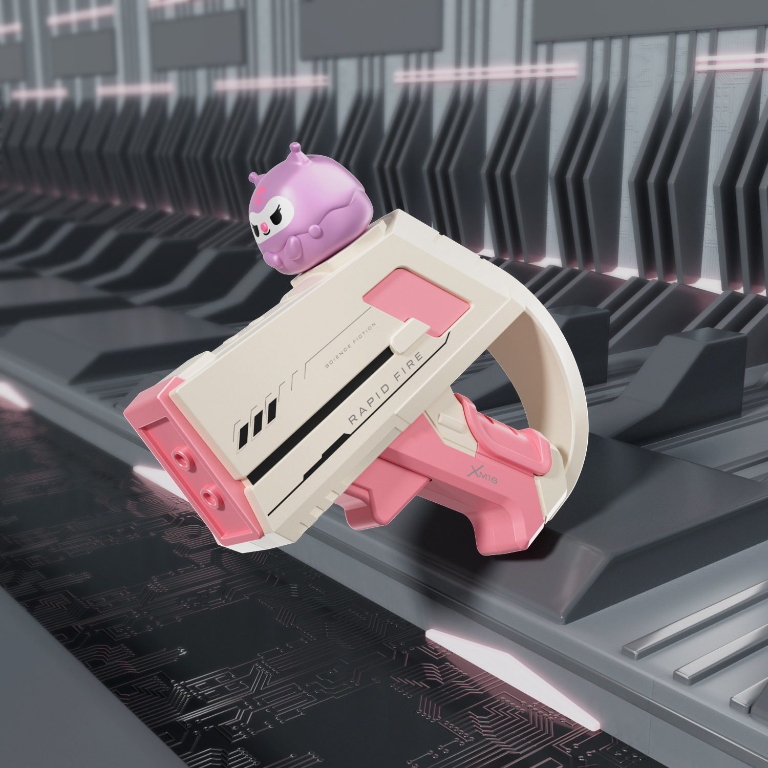 Pistola de agua transfronteriza juguete para niños muñeca de dibujos animados conejo gato perro pellizco muñeca pellizco pistola de agua playa al aire libre juego en el agua