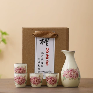 陶瓷酒具套装仿古酒壶小酒蛊清酒杯喝酒分酒器家用白酒一口杯送礼