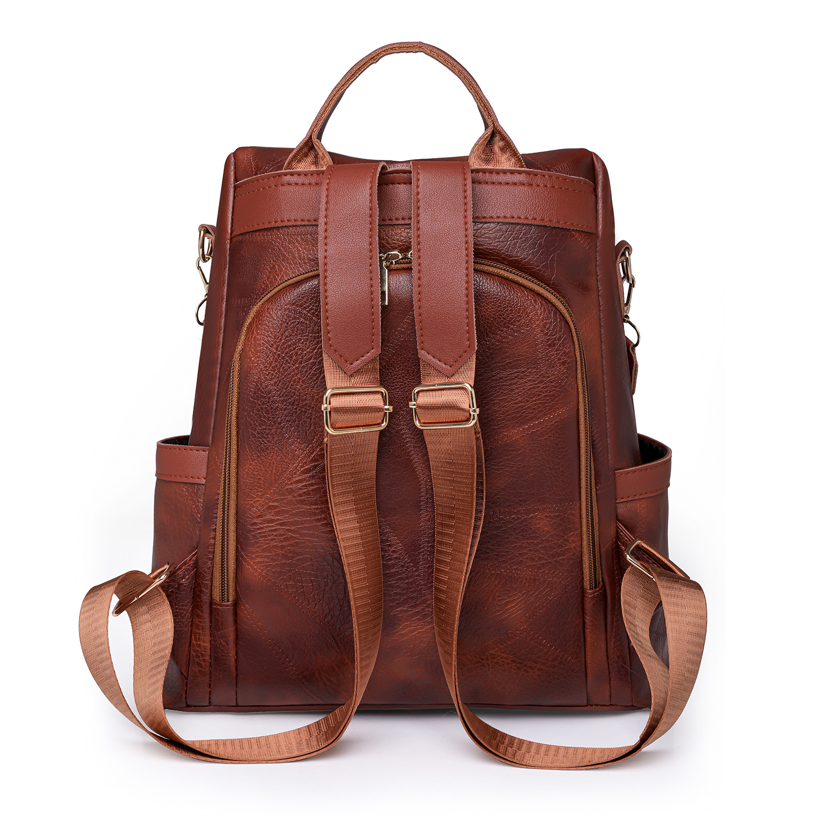 Comercio exterior al por mayor 2023 nuevo estilo retro damas mochila antirrobo moda borla mochila de viaje al aire libre de gran capacidad