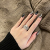 Retro zirconium, ring, brand universal jewelry, light luxury style, on index finger