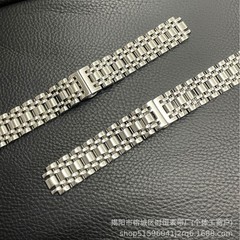 Mia Qibao ソリッドスチールストラップバタフライバックル 20MM ステンレススチールストラップピースイヤーに適しています。