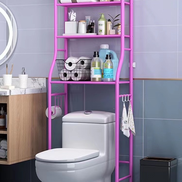 Estante de plantas, baño, sala de estar de hierro forjado impermeable, baño de esquina elevado, estante de inodoro, té de jengibre multifunción