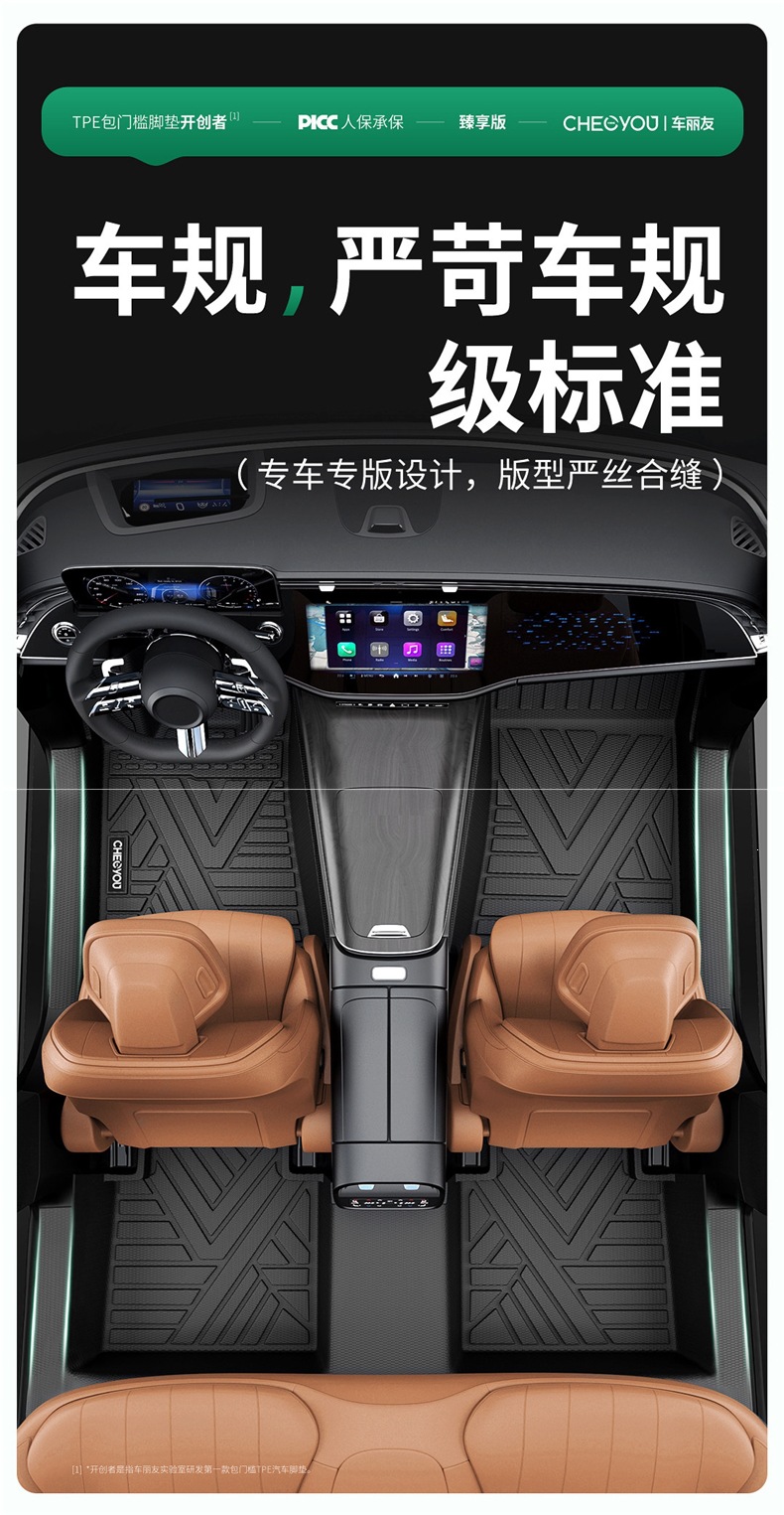 Che Li You TPE car floor mats, full coverage, car mats, floor mats, interior mats, custom-made for specific cars, all-inclusive