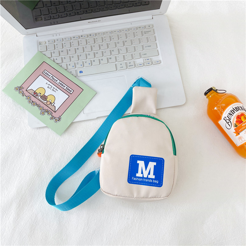 Moda estilo coreano bolso de los niños bolsa de mensajero de los muchachos hip hop pequeña bolsa de moda guapo estilo coreano bolso de la cintura del pecho del bebé