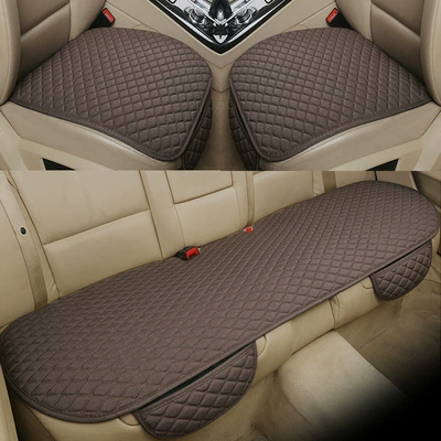Seat Cushion, Three-Piece Set, Non-Slip – Seat cushion, seat cover - brown-three-piece-set