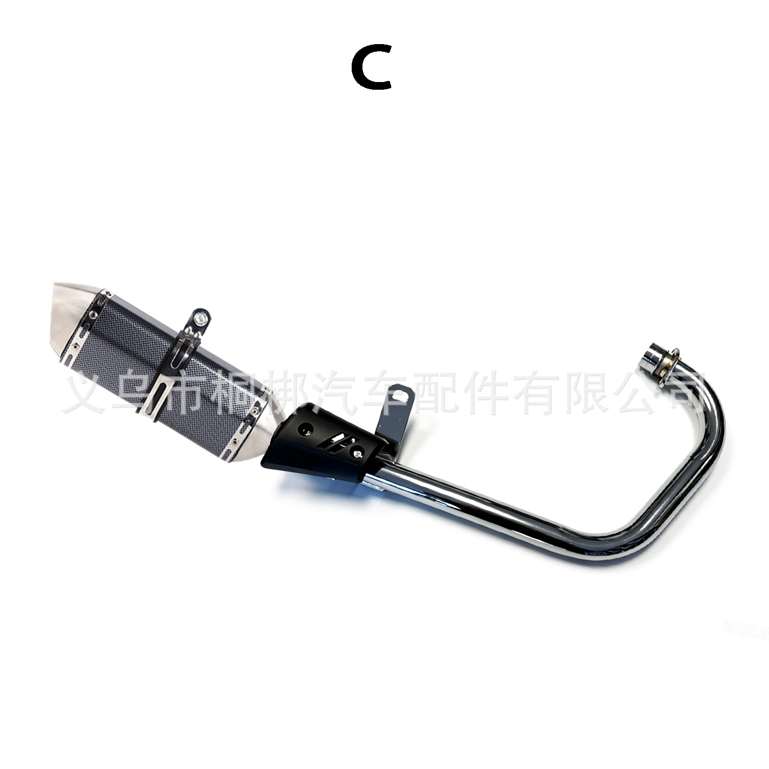 Motorcycle exhaust pipe suitable for Honda CG125 CG 125, complete motorcycle exhaust system with silencer