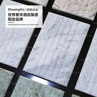 Double Seagull Mosaic Swimming Pool Imitation Stone Ladder Foot Non-Slip Step Brick Ceramic Mosaic Tile Accessories