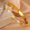 Golden bracelet heart shaped