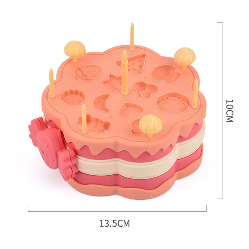 Children's colored clay burger noodle machine toy plasticine non-toxic mold tool set handmade clay girl