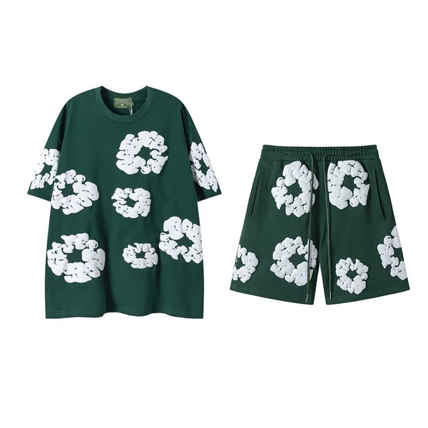 Sleeves, green set, with short sleeve