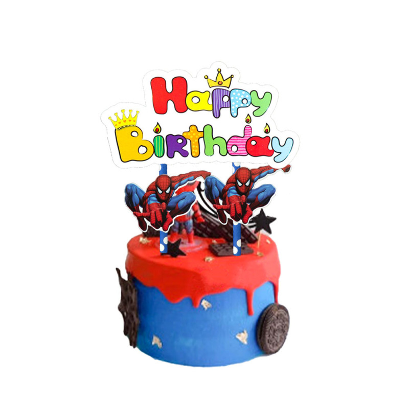 スパイダーマン誕生日パーティー用品使い捨て食器紙皿紙コップティッシュ男の子誕生日パーティー装飾|undefined