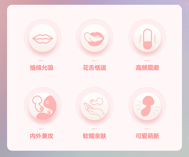 Jiuai Colorful Mushroom Wearable Egg Vibrator with USB Charging and Variable Vibration — detail image 2