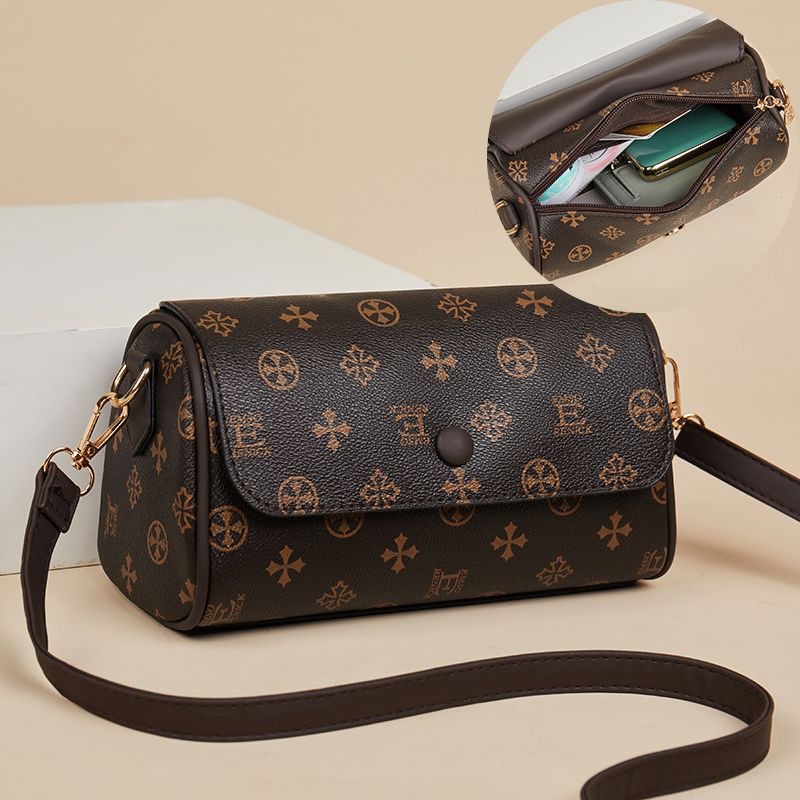 Cylindrical Bag for Women 2026 New Spring and Autumn Crossbody Underarm Small Square Bag Soft Leather High-End Shoulder Bag for Women