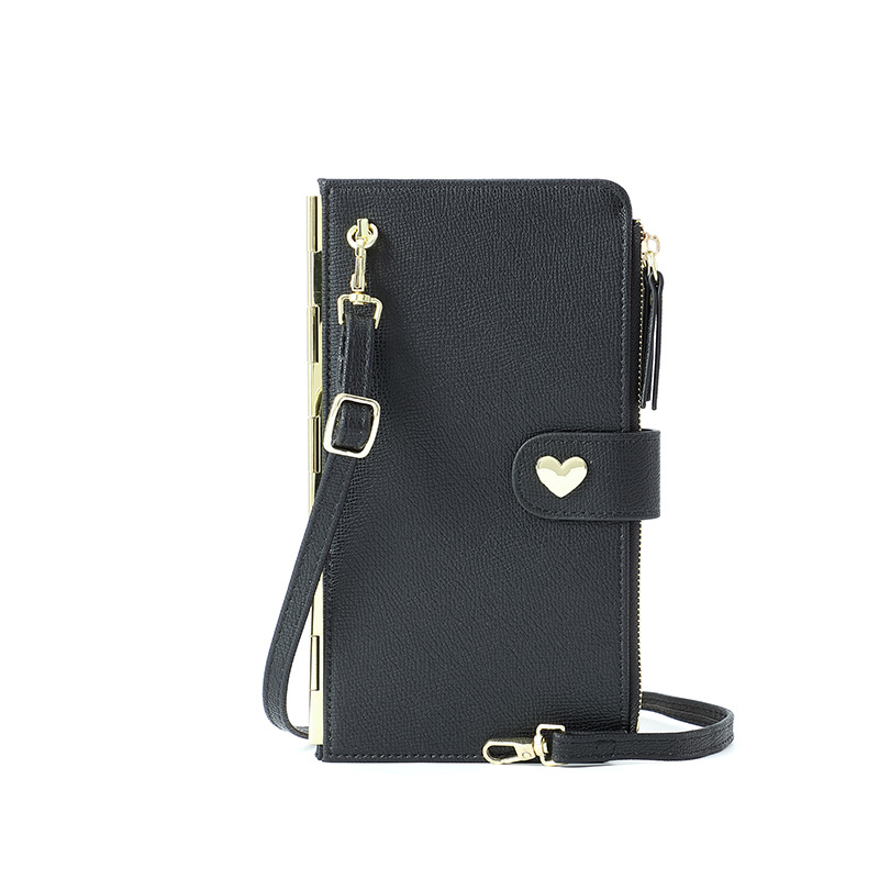 Haitao pantalla táctil bolso del teléfono móvil de las mujeres multi-tarjeta monedero multi-funcional de gran capacidad crossbody cremallera titular de la tarjeta