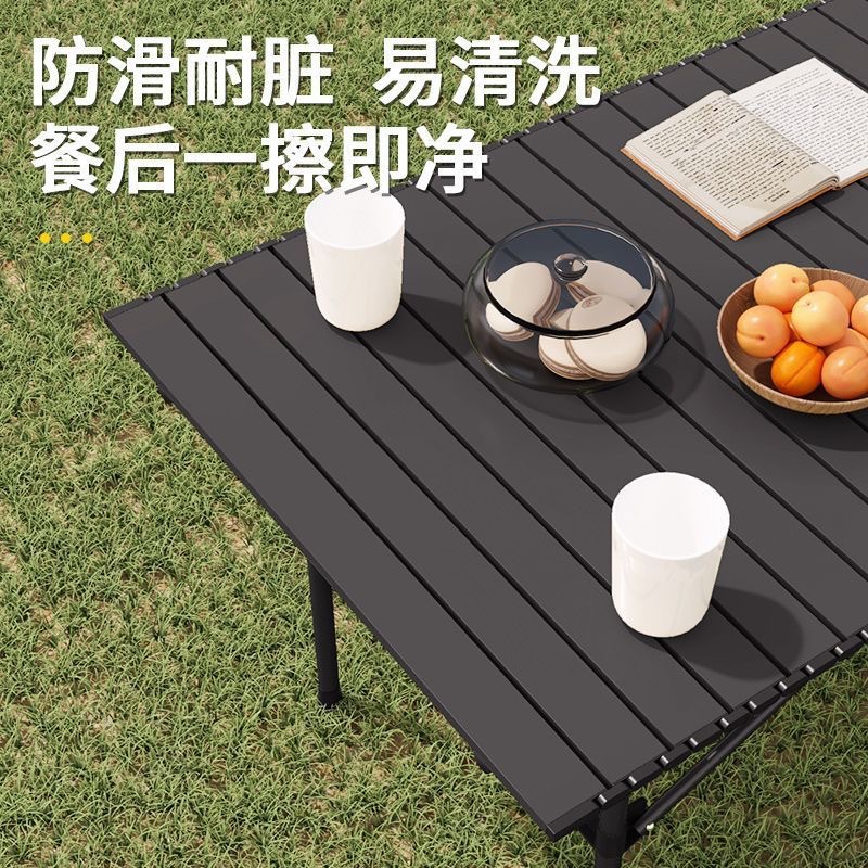 Mesa y silla de camping tabla plegable al aire libre mesa de hamburguesas mesa de picnic mesa portátil silla en un conjunto completo de equipos de nueva tienda