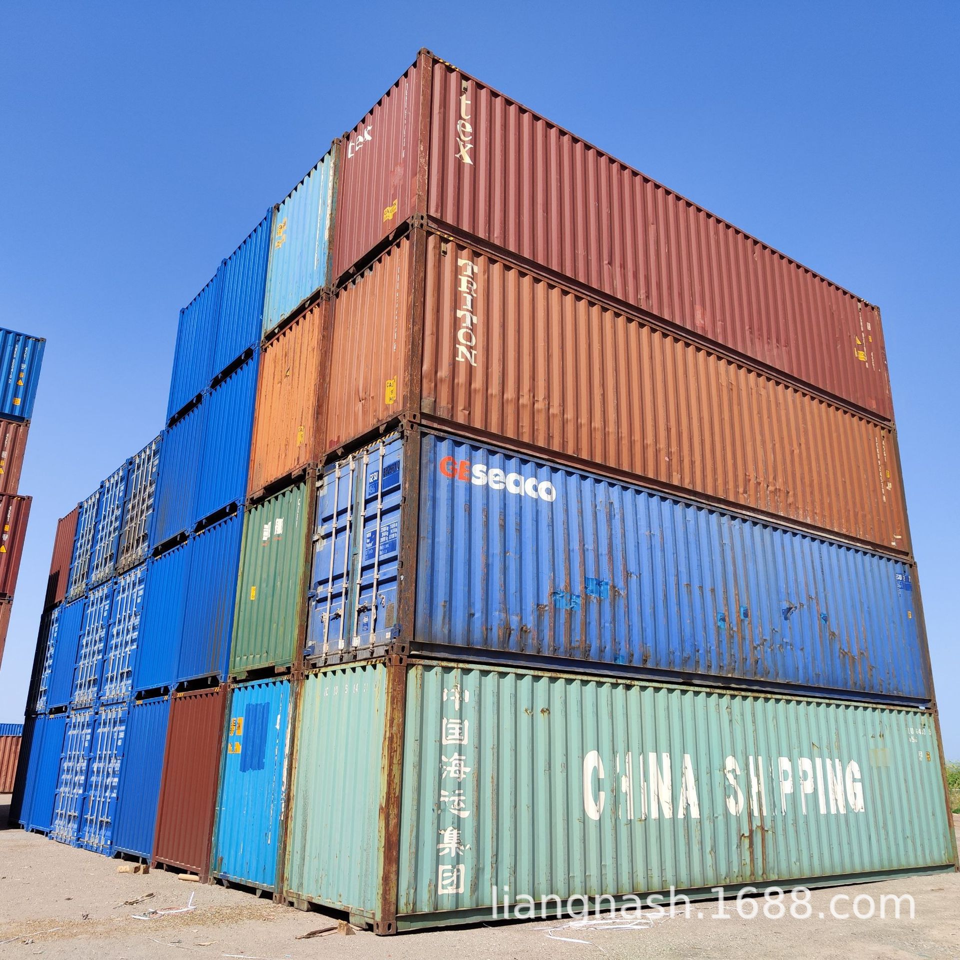 江苏泰州二手集装箱20GP/40GP/40HQ/40RH旧集装箱租售坚固耐用