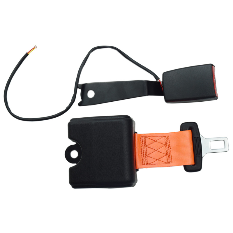 Forklift safety belt Forklift two-point automatic telescopic safety belt Orange Hangfork two-point self-locking safety belt