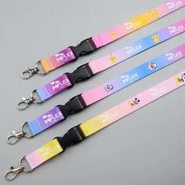 定制 各种卡通手机挂绳涤纶展会工作证挂带钥匙扣饮料瓶背带 跨境