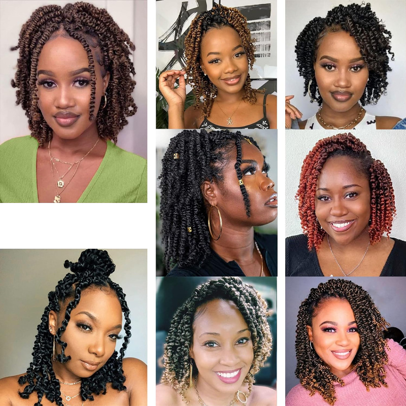 TEMU comercio exterior transfronterizo venta caliente Europa y América crochet fibra química Passion Twist Crochet Hair