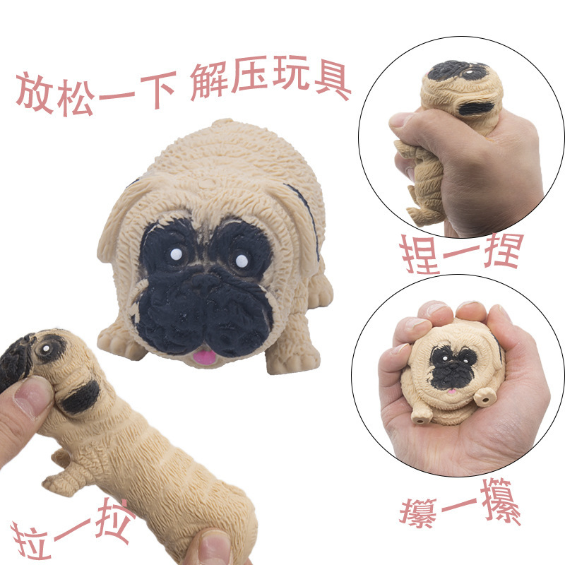 【Unzipper Dog】Pat Pat Dog, Pull and Play Harlequin Dog, Pinch and Play Toy, Shar-Pei Dog, Stress Relieving Dog Cookies, Slow Recovery Magic Gadget