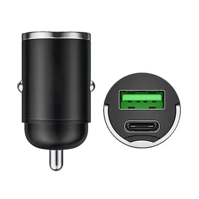 Invisible Car Charger USB | Mobil şarj cihazları - opp-bag-default-mini-invisible-alloy-pull-ring-qc30pd15w