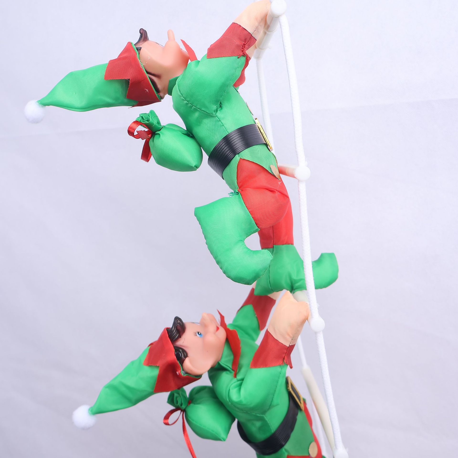 Lindo colgante de escalera de elfo de Navidad colgante de decoración de árbol de Navidad escalera de elfo regalo de Navidad