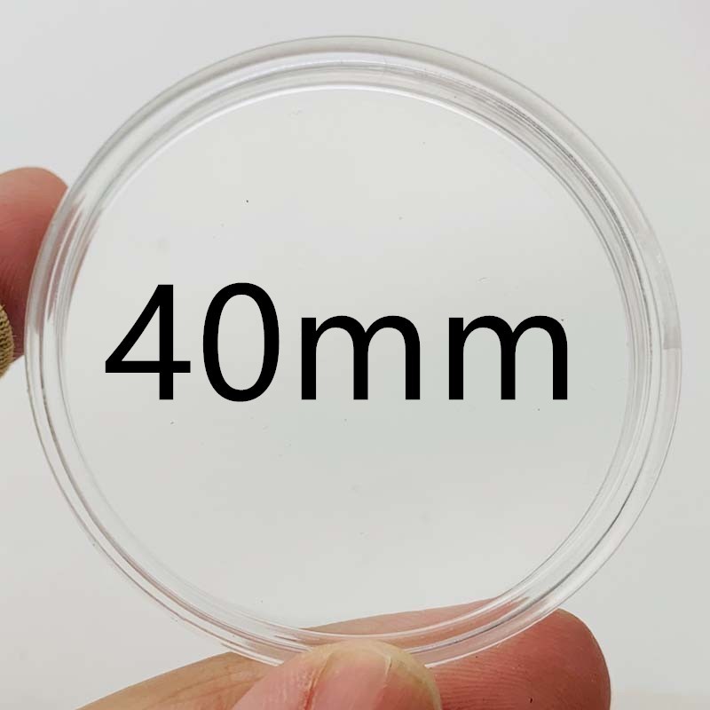 40mm currency Protective shell Molded And silver panda Coin transparent Shell Collection boxes Coin Medals