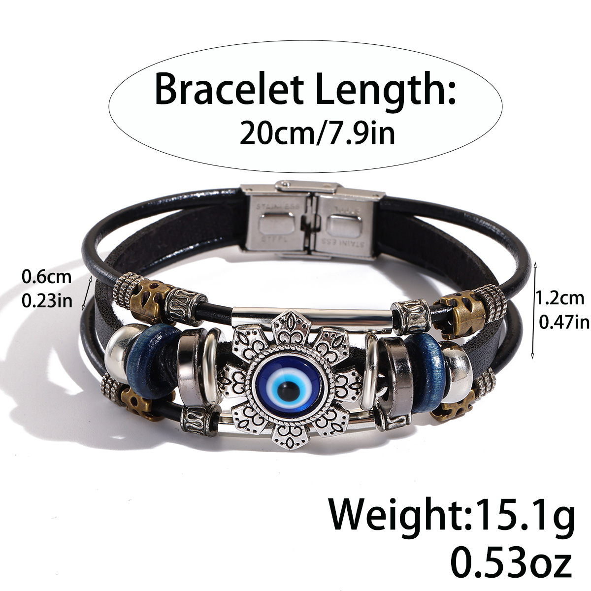 S2607-3 Retro Blue Eyes Black