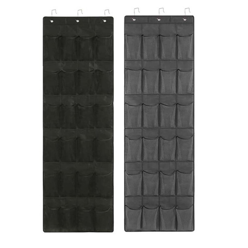 Door Multi-compartment Storage Hanging Bag Mesh Pocket Wardrobe Shoes Storage Hanging Bag Leather Shoes sneaker Sundries Storage Bag