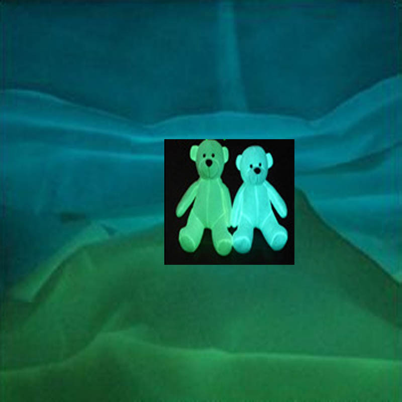 厂家玩具礼品荧光布 自吸光水晶超柔夜光布料 短毛绒满版印发光布