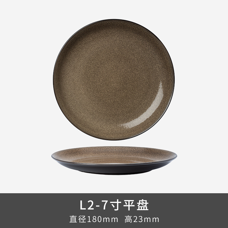 Transfronterizos LZ LICang cerámica cubiertos de ensalada de frutas de lujo ligero platos de arroz tazas de té caseras