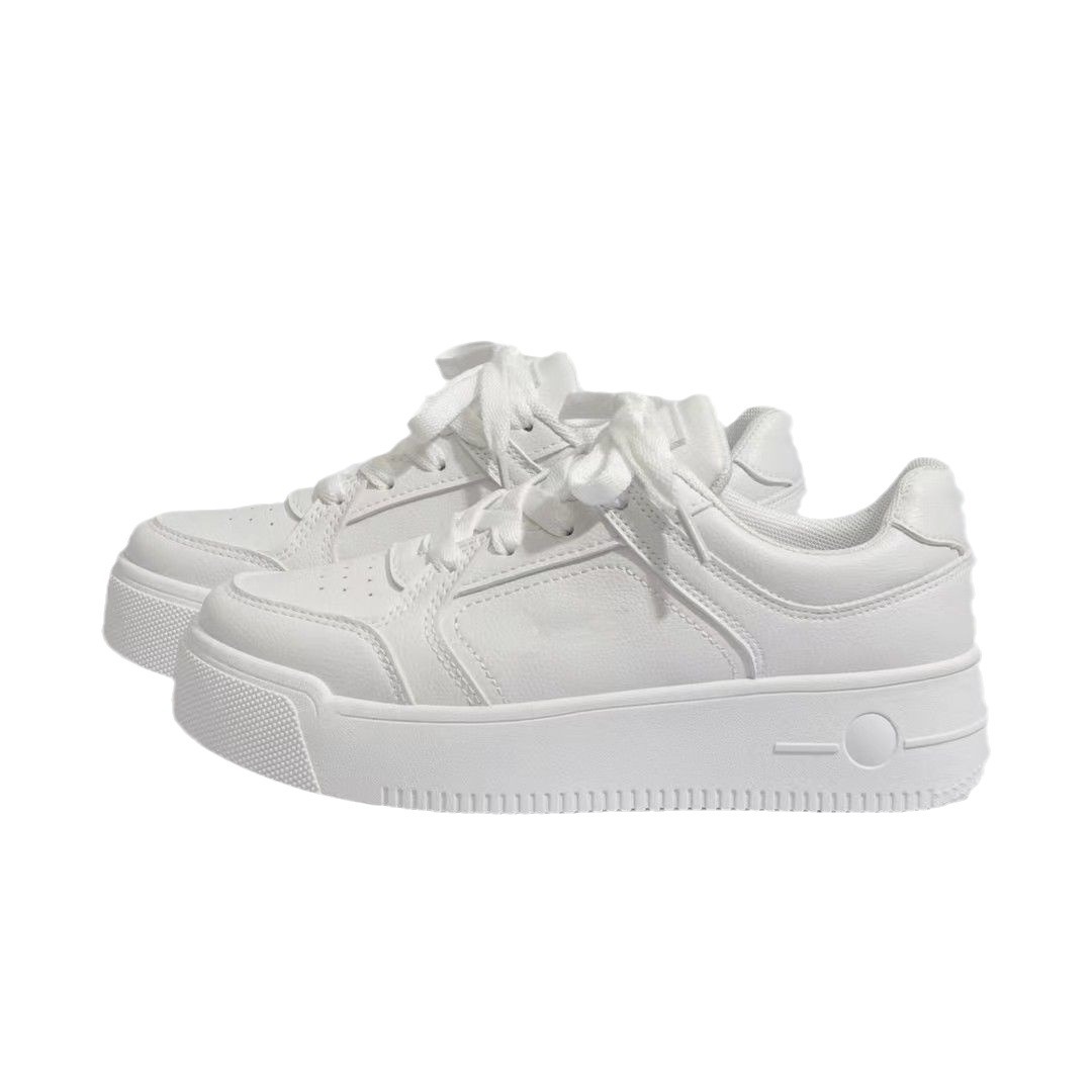 Zapatos blancos transpirables de primavera y otoño para mujeres zapatos de skate para mujeres 2023 nuevos zapatos casuales para estudiantes zapatos deportivos para mujeres