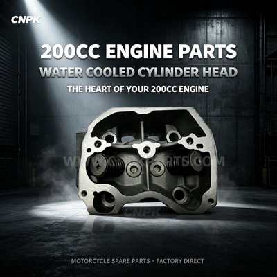 Motorcycle CG200-A water-cooled Cylinder and parts