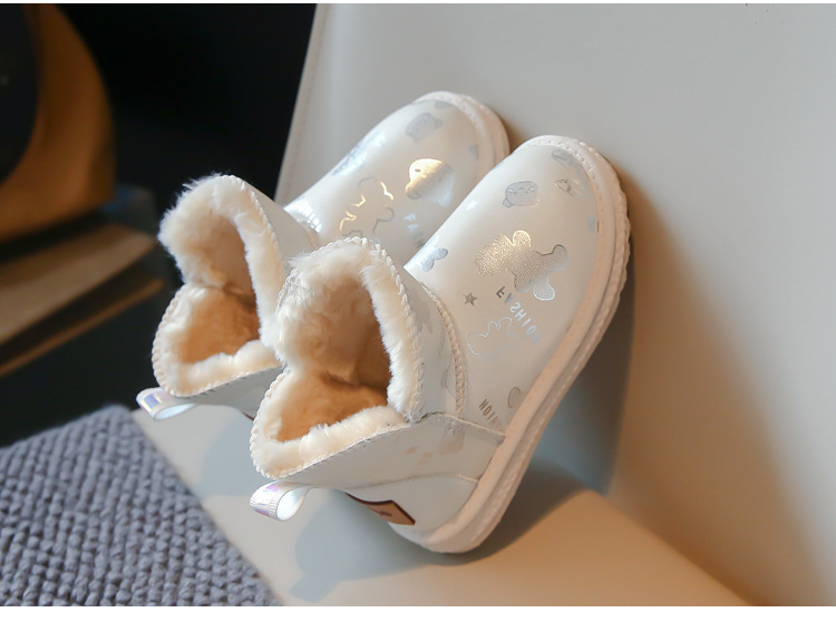 Simpatiche scarpe di cotone da ragazza 2023 nuovi stivali invernali di cotone morbidi e spessi isolanti, antiscivolo, stivali da neve per ragazzi,_voghion.com