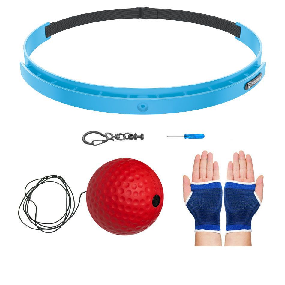 Boxeo de reacción montado en la cabeza bolas de entretenimiento de descompresión para niños bolas de velocidad mágica entrenador de boxeo de ojos para adultos