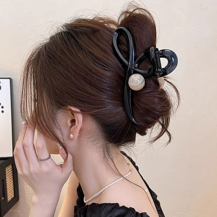 Pasador de Pelo Elegante Estilo Coreano, Pinza de Pelo Grande de Alta Gama, Nuevo Estilo 2025 para Peinados Recogidos, Pinza para Cabello Grueso.