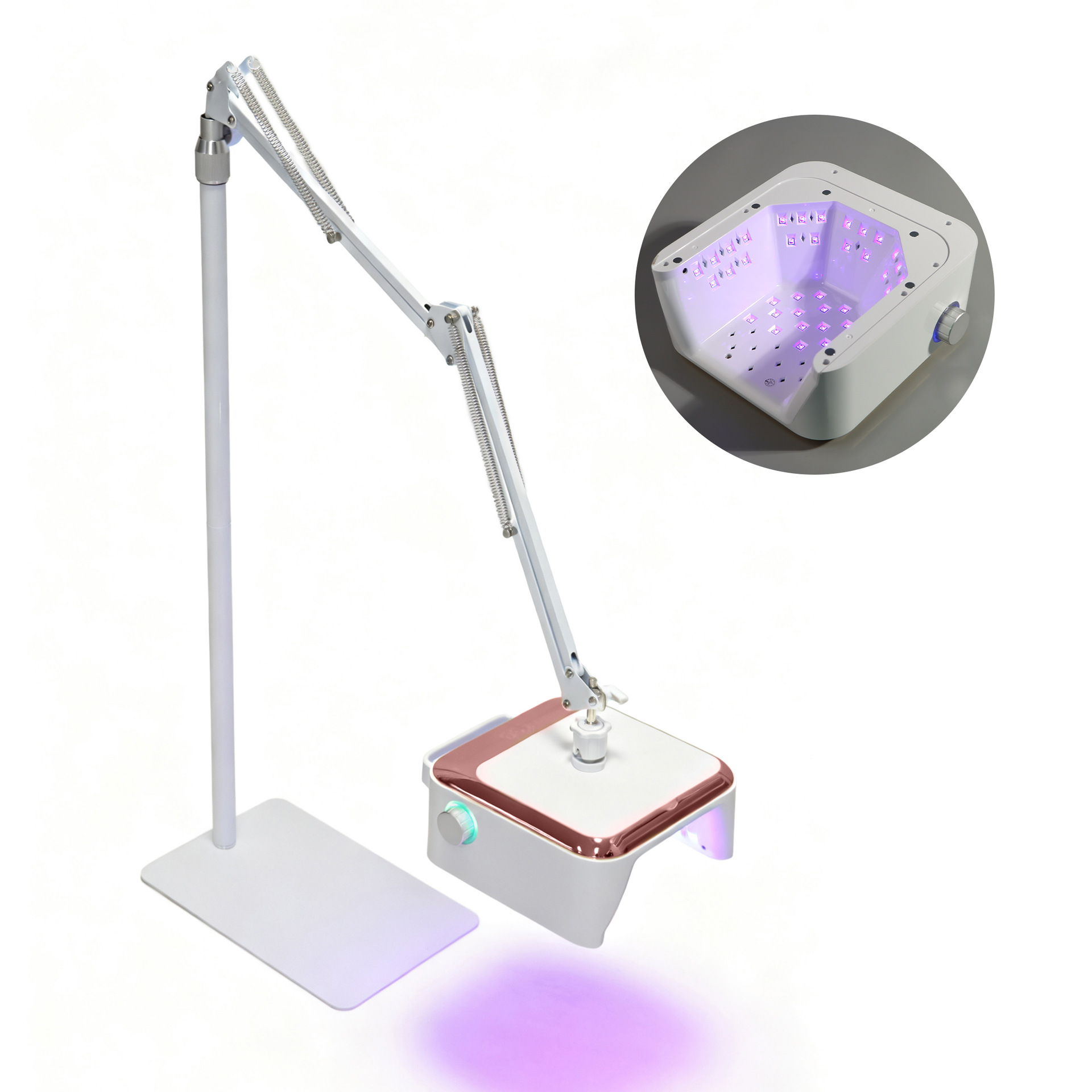Lámpara de pie de manicura transfronteriza Lámpara especial 54W de almacenamiento de energía Juego de lámpara de uñas Soporte de pie Lámpara de trípode profesional